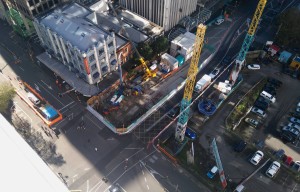 The view from the station installed on the rooftop of AA Building, above Victoria shafts